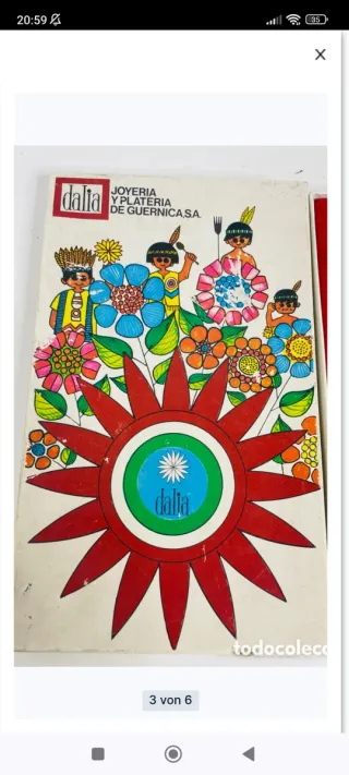 Cuchara Dalia Metal Años 70