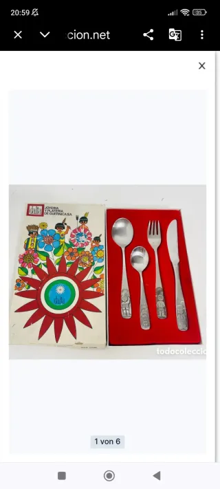 Cuchara Dalia Metal Años 70