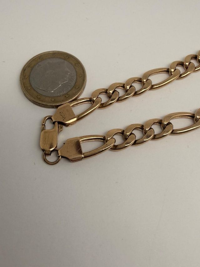 Pulsera Figaro Oro 18k 13,18gr 21cm