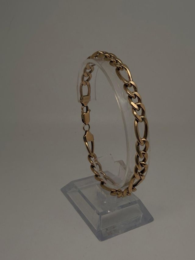Pulsera Figaro Oro 18k 13,18gr 21cm