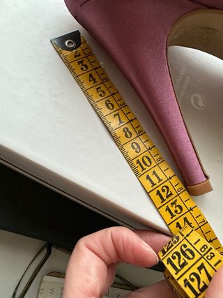 Zapatos de satén rosa Cuplé