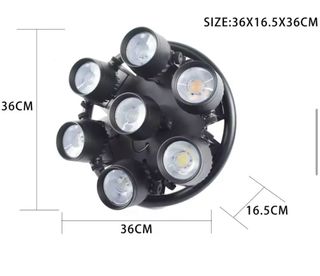 Foco LED DJ 7x50W DMX Profesional NUEVO