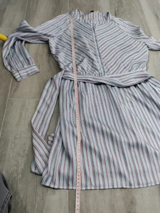 Vestido Pepe Jeans a rayas con cinturón – NUEVO