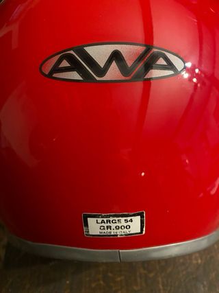 Casco rosso per bambino AWA