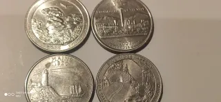 Monedas de Estados Unidos (4 piezas)
