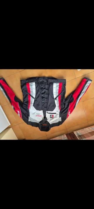 Giacca moto SPIDI nera e rossa