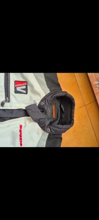 Giacca moto SPIDI nera e rossa