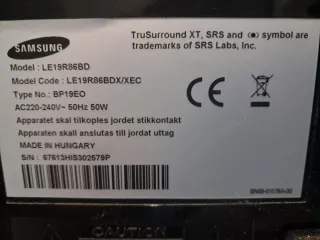 Televisor Samsung Negro