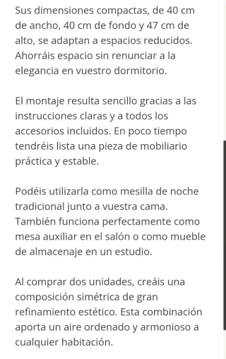 Mesita de noche azul y dorada