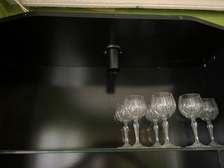 Mueble de salón modular madera y cristal