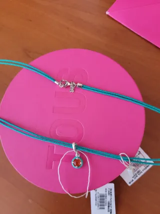 Collar Tous Plata con Colgante turquesa