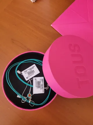 Collar Tous Plata con Colgante turquesa