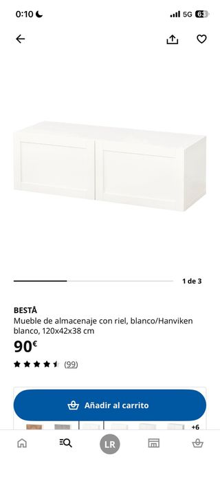 Mueble salón IKEA BESTÅ blanco