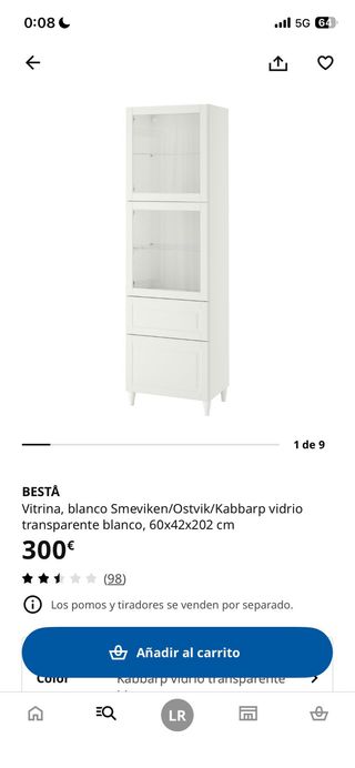 Mueble salón IKEA BESTÅ blanco