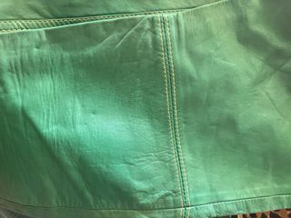 Pantalón de piel verde Angel Peña