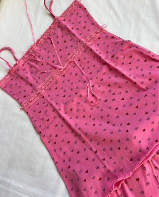 Pijama mujer corto estampado corazones