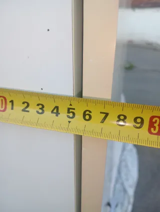 Armario alto baño beige