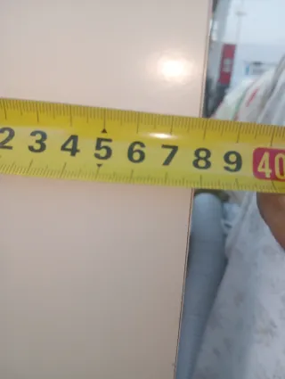 Armario alto baño beige