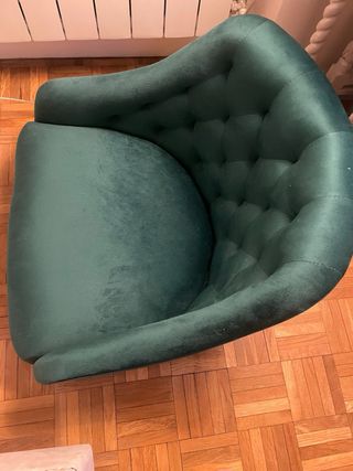 Silla de oficina giratoria dorada