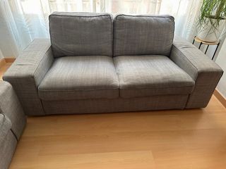 Conjunto Sofás 2 y 3 Plazas Gris