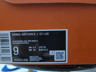 Nike Air Force 1 Rosa y Blanco Serpiente