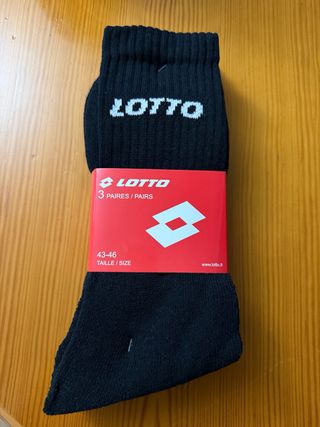 Calcetines Lotto Negros Talla 43-46