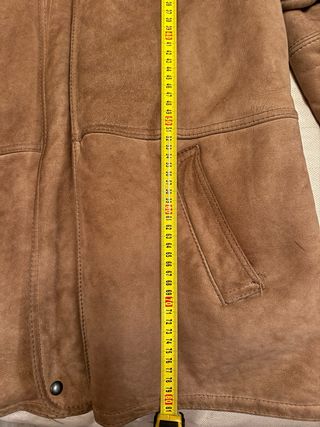 Abrigo de piel marrón