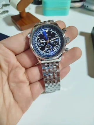 Reloj poedagar Speedmaster Azul 43mm