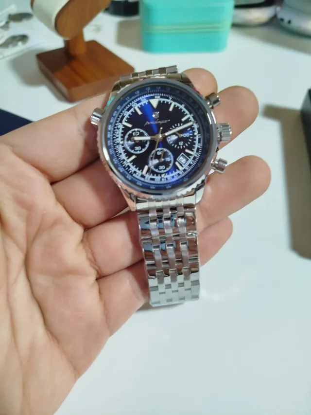 Reloj poedagar Speedmaster Azul 43mm
