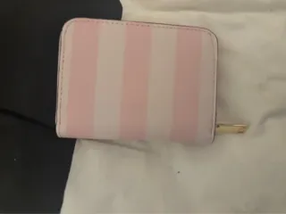 Cartera / Tarjetero Victoria's Secret Rayas Rosas