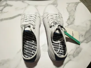 Zapatillas Pepe Jeans Lona Blancas y Azul