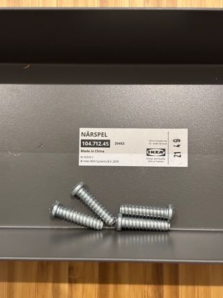 Caballetes Escritorio IKEA NÄRSPEL Gris