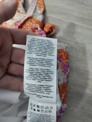 Vestido Vila cruzado estampado con cinturón T40