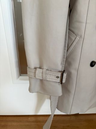 Gabardina Zara Mujer Talla XS Beige