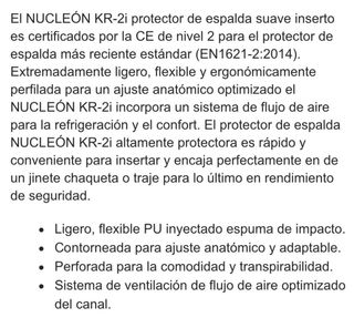 protector espalda moto Alpinestars Nucleon KR-2i M