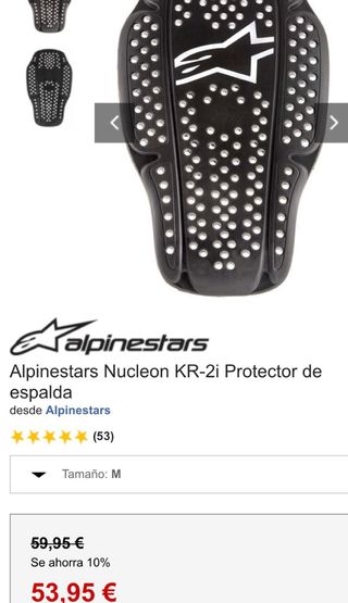 protector espalda moto Alpinestars Nucleon KR-2i M