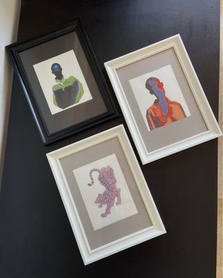 Set 3 Cuadros Arte Moderno Marcos Cris