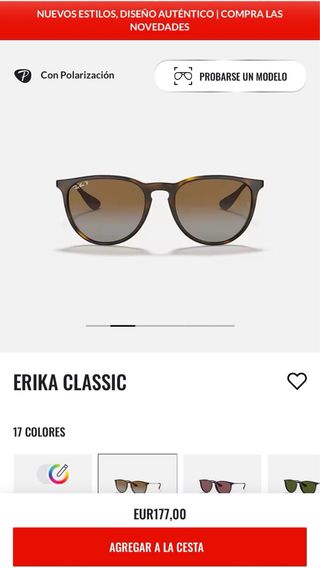 Gafas de sol Ray-Ban polarizadas