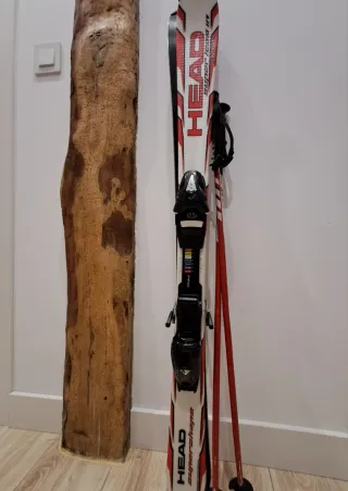Esquís HEAD 117 cm y bastones