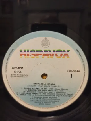Raffaella Carrà LP Secreto - Portogallo