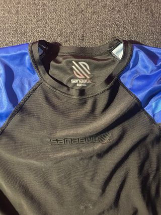 Rashguard Sanabul XL Hombre BJJ Azul/Negro