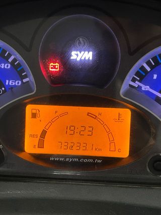 Sym 125 Maxi Scooter Automática Negra