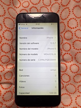 iPhone 6 Plata