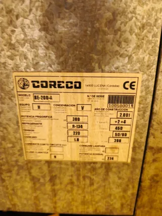 Nevera horizontal acero inoxidable