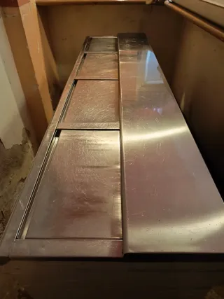 Nevera horizontal acero inoxidable