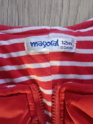 Chaleco acolchado bebé rojo