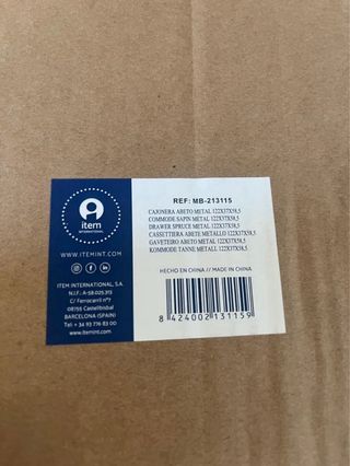 Cajonera Retro Metal y Abeto