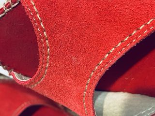 Sandalias cuña Aedo rojas talla 40