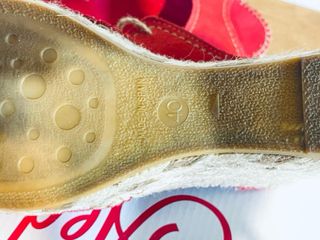 Sandalias cuña Aedo rojas talla 40