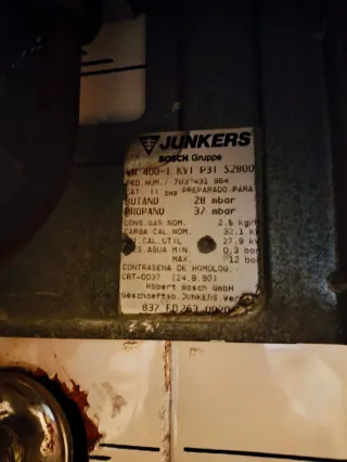 Termo de gas Junkers